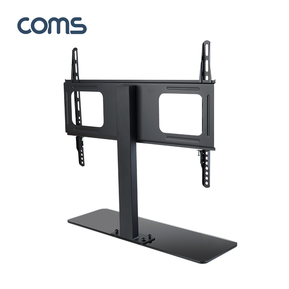 Coms TV 모니터 거치대 / LCD 모니터 스탠드 / 32~65형 / 최대하중 50kg / 높이 조절