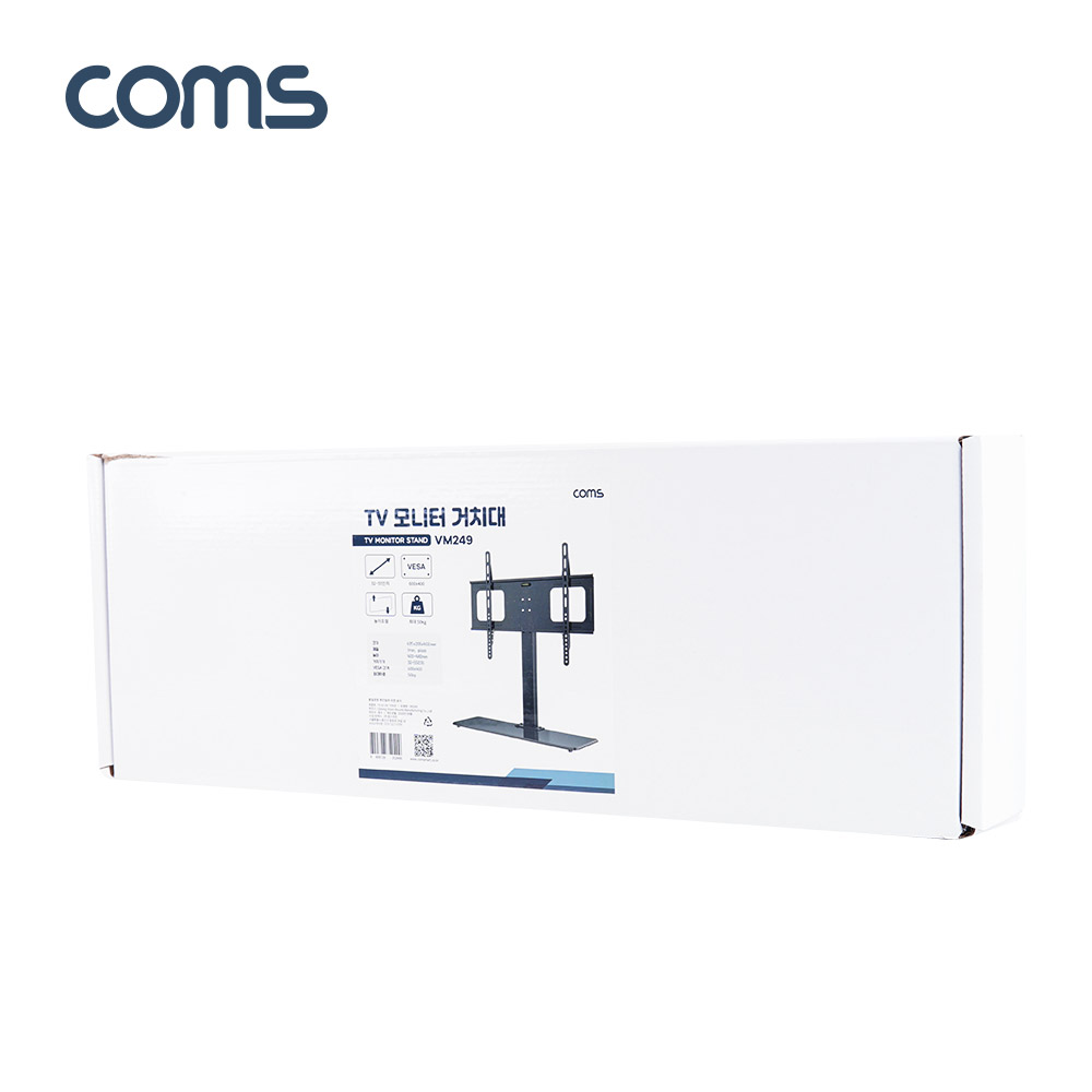 Coms TV 모니터 거치대 / LCD 모니터 스탠드 / 32~65형 / 최대하중 50kg / 높이 조절
