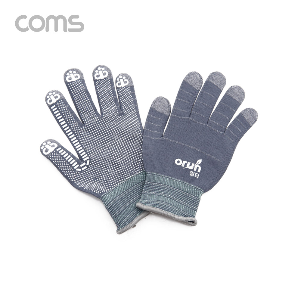 Coms 오런 멀티 생활장갑 중형, 속장갑, PVC 도트 코팅, 작업용 낚시용 등산용
