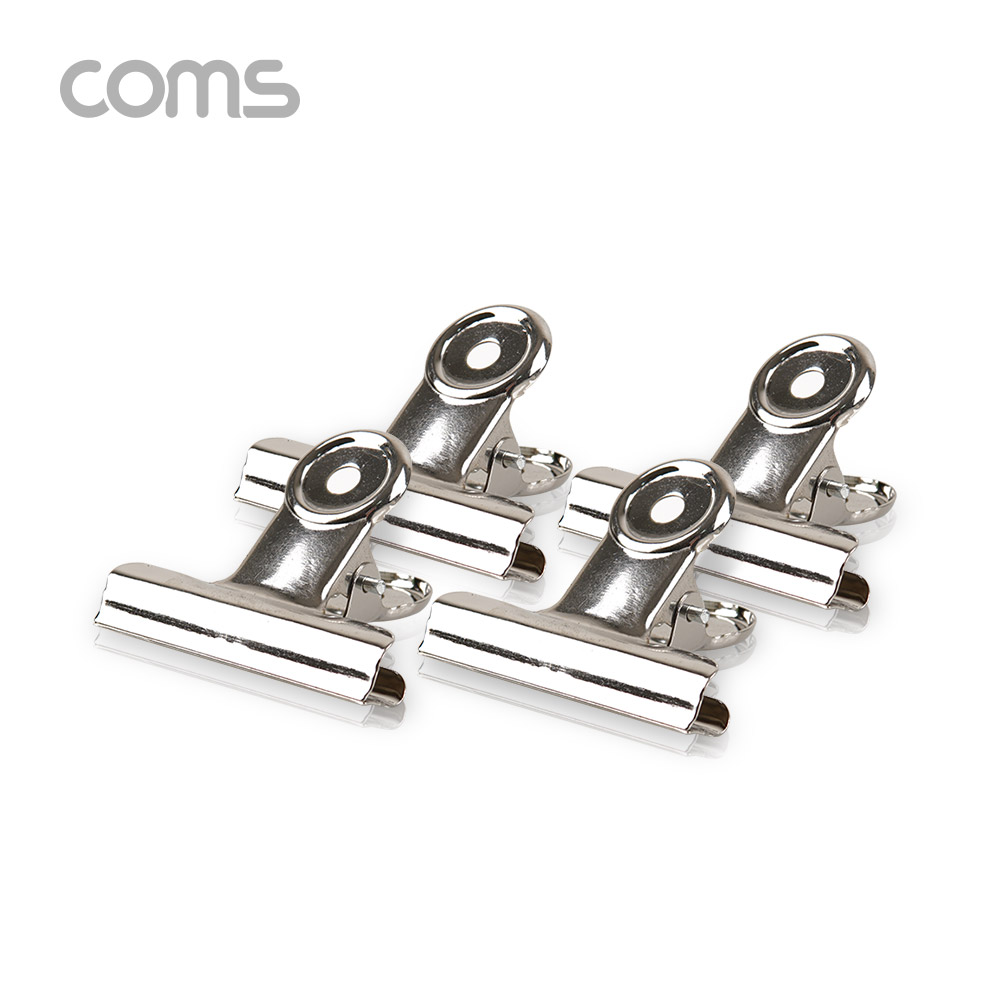 Coms 다용도 불독클립(4개입) / 서류 문서 집게 / 사무용