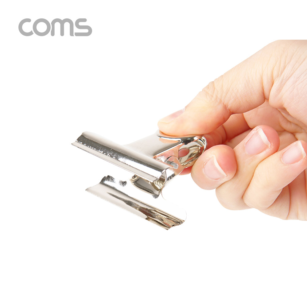 Coms 다용도 불독클립(4개입) / 서류 문서 집게 / 사무용