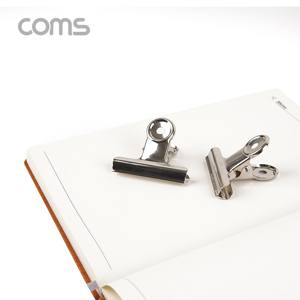 Coms 다용도 불독클립(4개입) / 서류 문서 집게 / 사무용