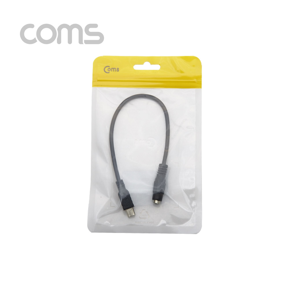 Coms Mini 5Pin 전원 변환(DC 5.5/2.1) 케이블 20cm