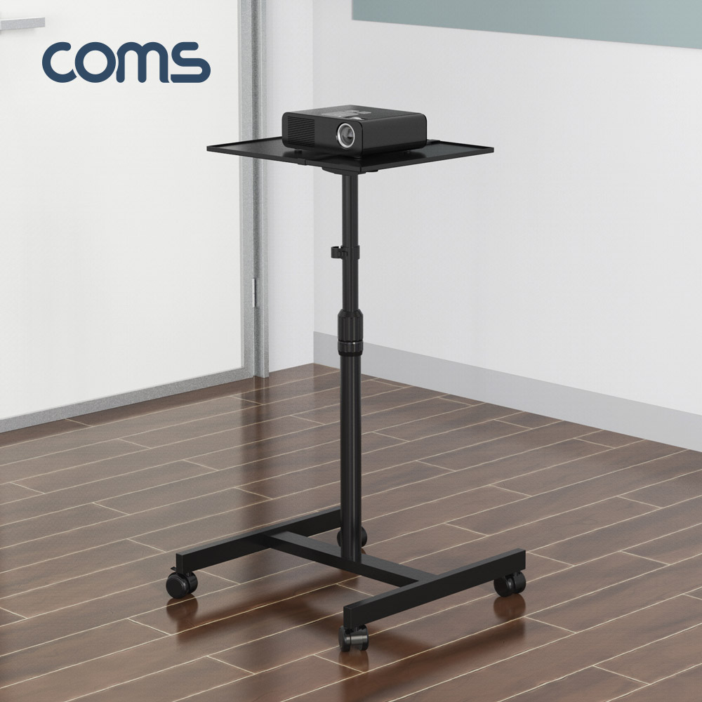 Coms 이동식 스탠딩 테이블 / 다용도 / 태블릿, 노트북, 빔 프로젝터 거치 / 바퀴 이동식