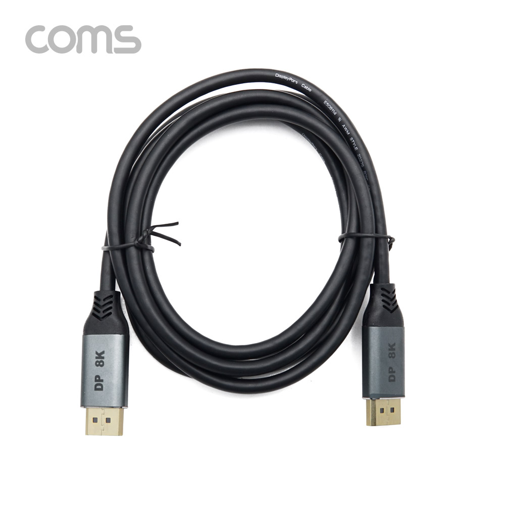 Coms 디스플레이 포트 케이블 / DP M/M / 1.4V / 8K@60Hz / 2M / DisPlay Port