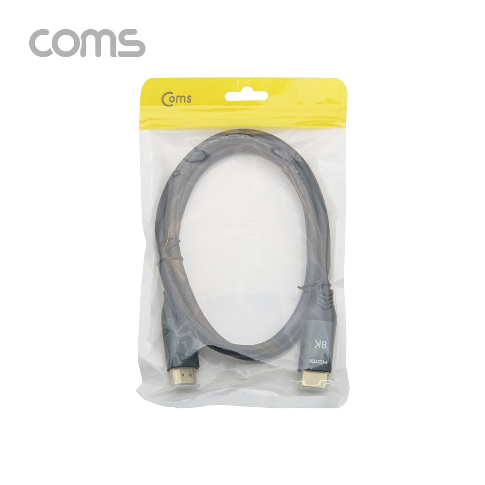 Coms HDMI V2.1 케이블 1M, 8K@60Hz, 4K@120Hz UHD