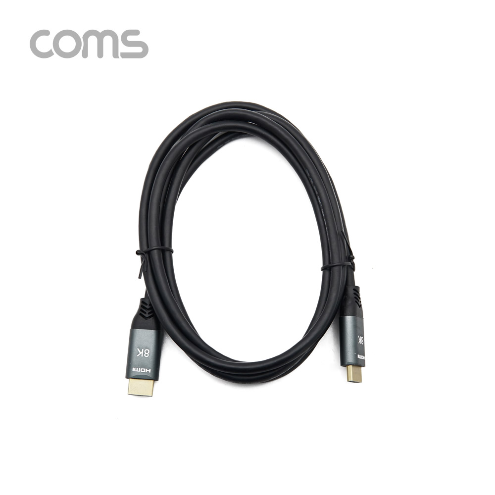 Coms HDMI V2.1 케이블 2M, 8K@60Hz, 4K@120Hz UHD