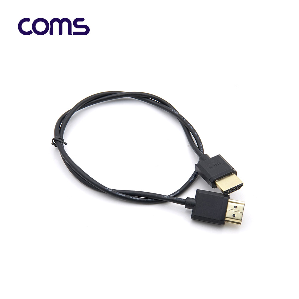 Coms HDMI to HDMI 초슬림 케이블 60cm / V2.0 / 4K2K