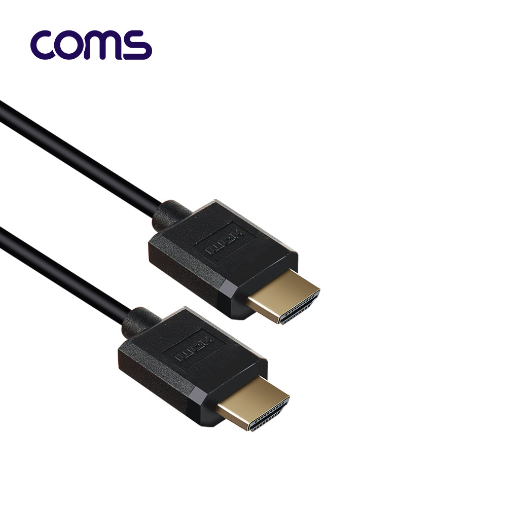 Coms HDMI to HDMI 초슬림 스프링 케이블 40cm / V2.0 / 4K2K
