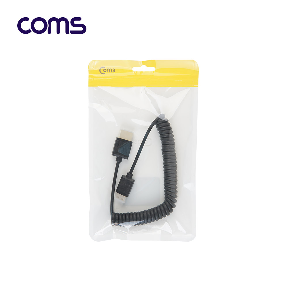 Coms HDMI to mini HDMI 초슬림 스프링 케이블 50cm / V2.0 / 4K2K