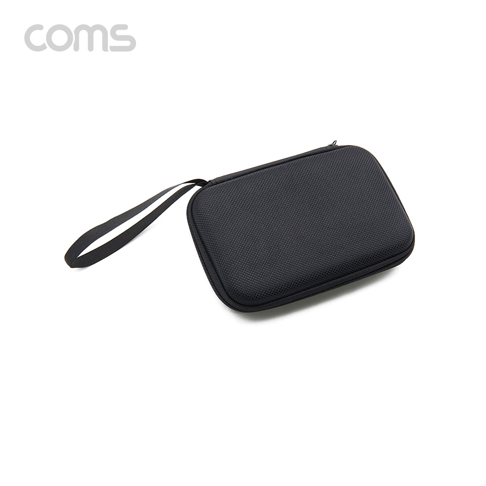 Coms 다용도 케이스 / 파우치 / 16 X 11.5 X 3cm / Black / 그물망 수납 / 충격 흡수(방지) / (개인소지품, 케이블 등 보관 및 휴대)