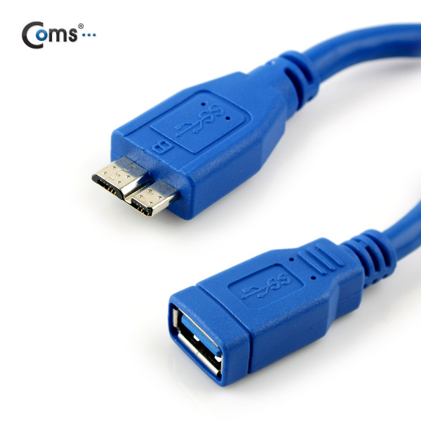 Coms USB 3.0 OTG 케이블 / Micro USB(B), 10cm (S5/노트3)