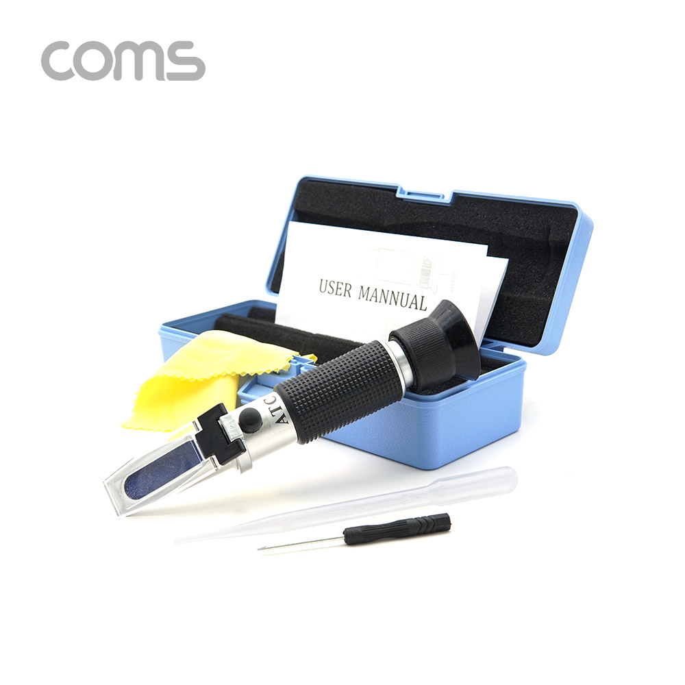 Coms 당도, 염도 굴절 측정기, 당도계, 당분측정, 당도 32%, 염도 28% 측정 가능