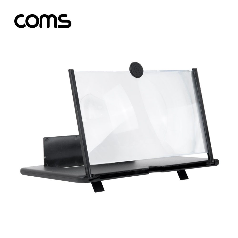 Coms 스마트폰 스크린 확대경 / 화면 확대 / 돋보기 / 10형 / Black