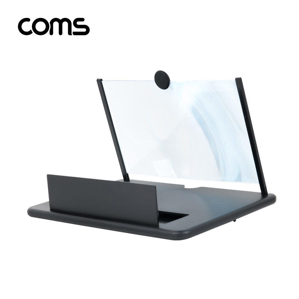 Coms 스마트폰 스크린 확대경 / 화면 확대 / 돋보기 / 10형 / Black