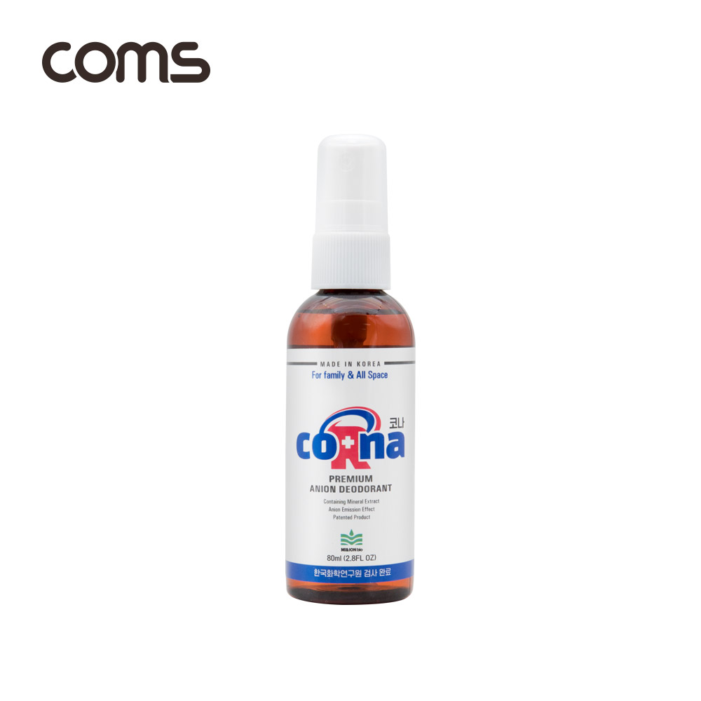 Coms 핑크히포 코나 살균제 / 탈취제 / 휴대용 / 스프레이형 / 80ml