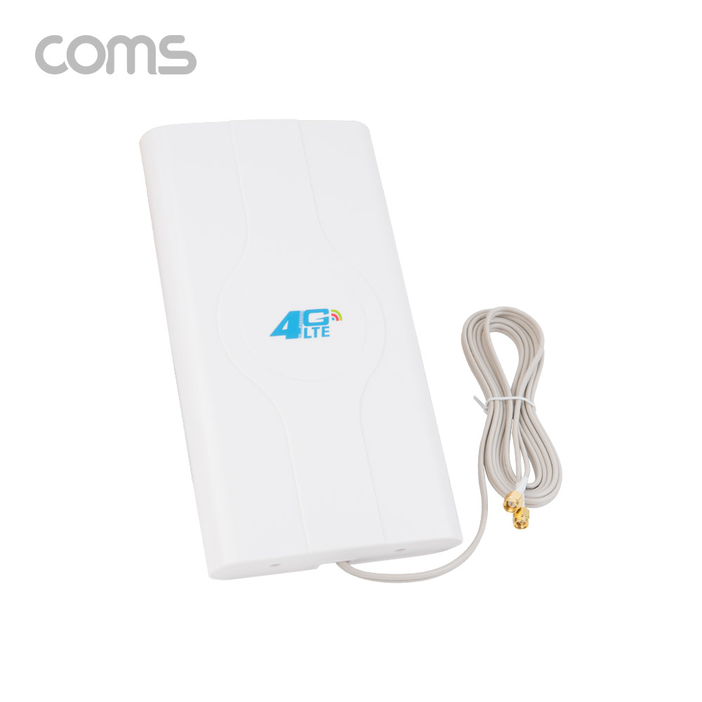 Coms 4G LTE MIMO 안테나 / 광대역 안테나 / 3G/4G 연결 / 듀얼 커넥터 / 케이블 길이 2M