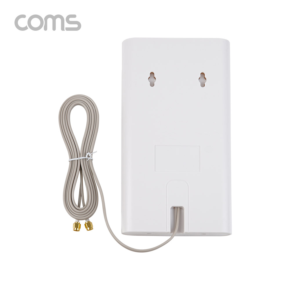 Coms 4G LTE MIMO 안테나 / 광대역 안테나 / 3G/4G 연결 / 듀얼 커넥터 / 케이블 길이 2M