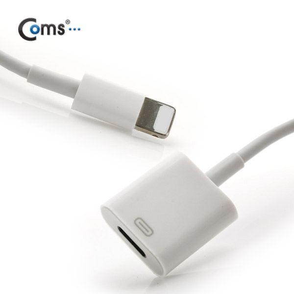 Coms iOS 스마트폰5 8핀 (8Pin) 연장 케이블, White 10cm
