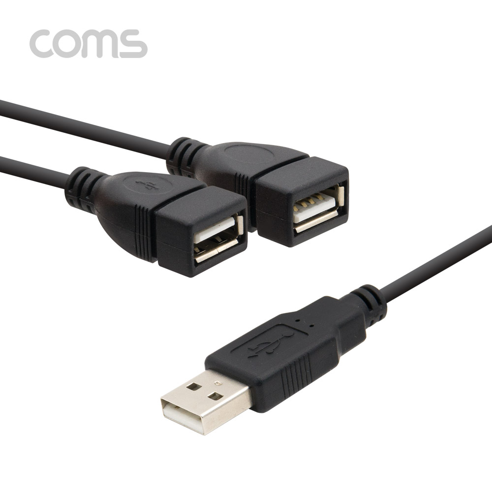 Coms USB 허브 2포트 케이블 / 30cm / 2Port