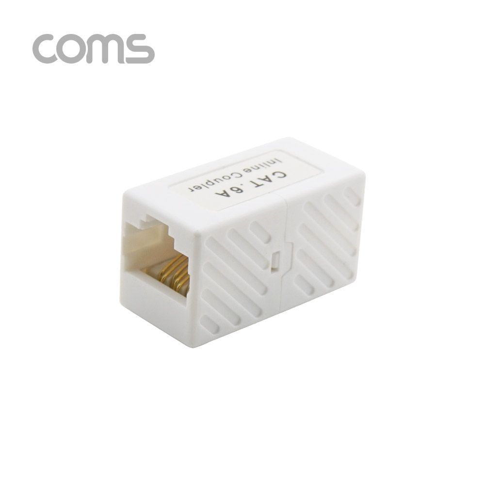 Coms 커플러(RJ45) I형 8P8C / UTP / INLINE / CAT.6A / White