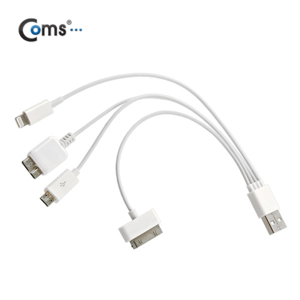 Coms 아이폰 5 케이블(5 in 1), 30cm, 아이폰/아이폰5/Micro B 2.0
