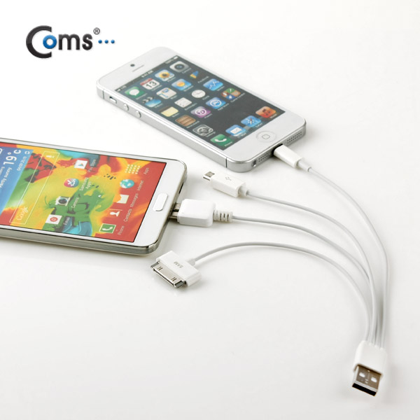 Coms 아이폰 5 케이블(5 in 1), 30cm, 아이폰/아이폰5/Micro B 2.0