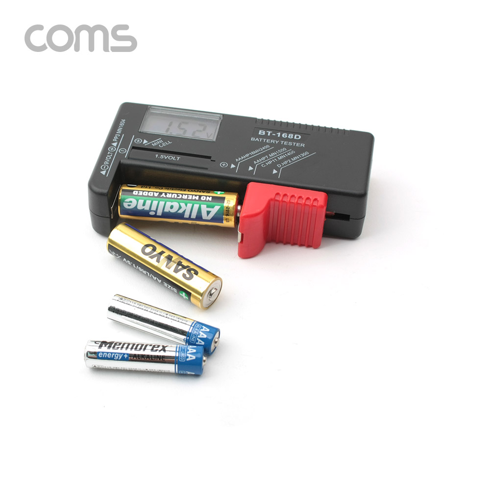 Coms 건전지 테스터기 / 디지털 표시 / 배터리 테스트