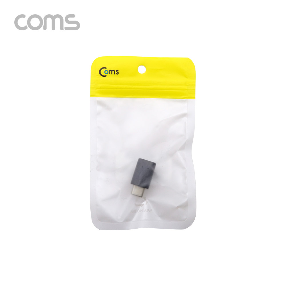 Coms USB 3.1 Type C 젠더(연장 M/F, 상하 꺾임, 일체형, Short)