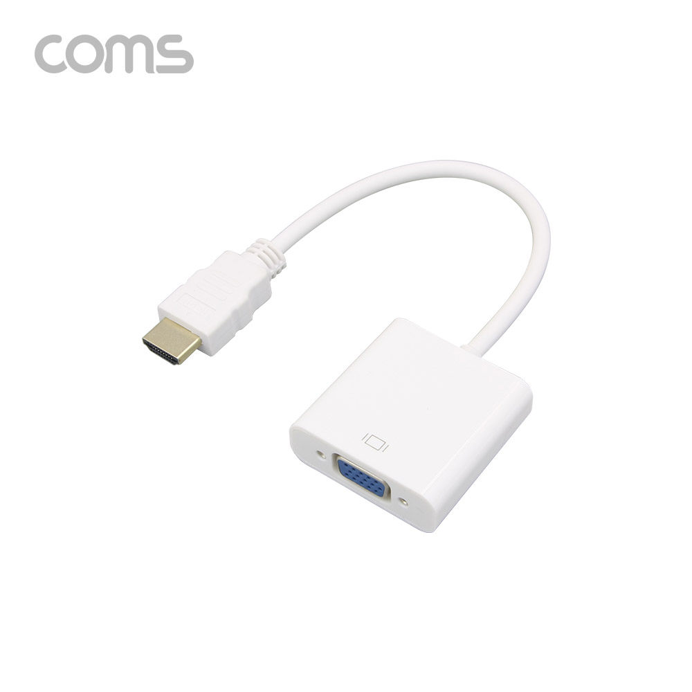 Coms HDMI 컨버터(HDMI to VGA) / 오디오 미지원 / 케이블 일체형