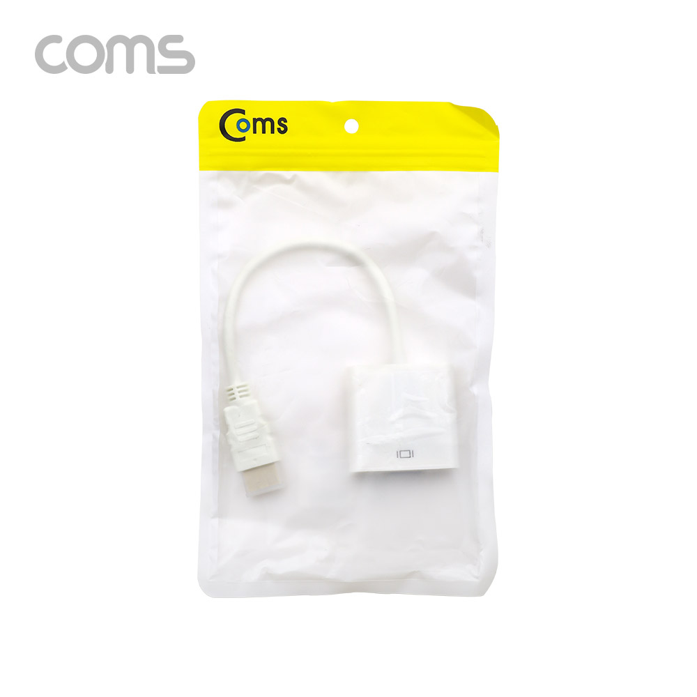 Coms HDMI 컨버터(HDMI to VGA) / 오디오 미지원 / 케이블 일체형