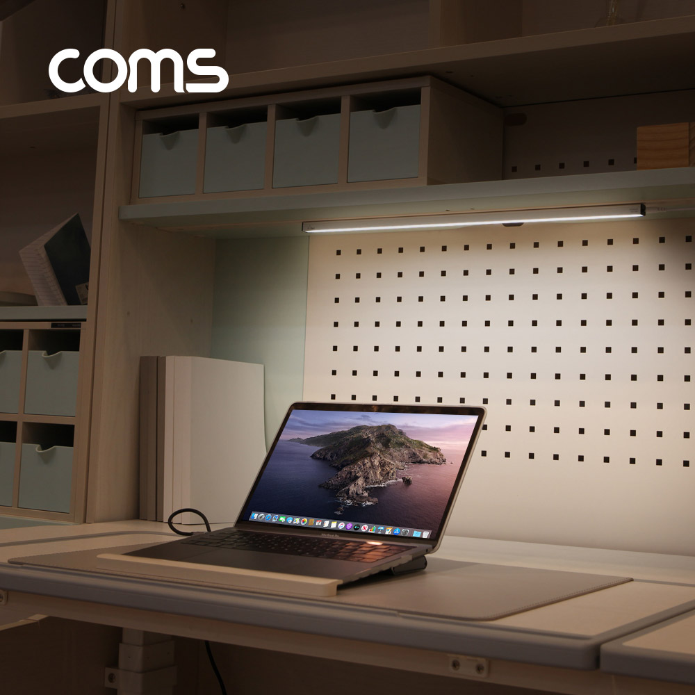 Coms USB 램프 터치 스위치 LED바 / 55cm / 천장, 벽면 제작 작업 설치(실내 다용도 가정,사무용), 형광등, 간접조명(전등, 랜턴) / 책상, 주방, 싱크대 등