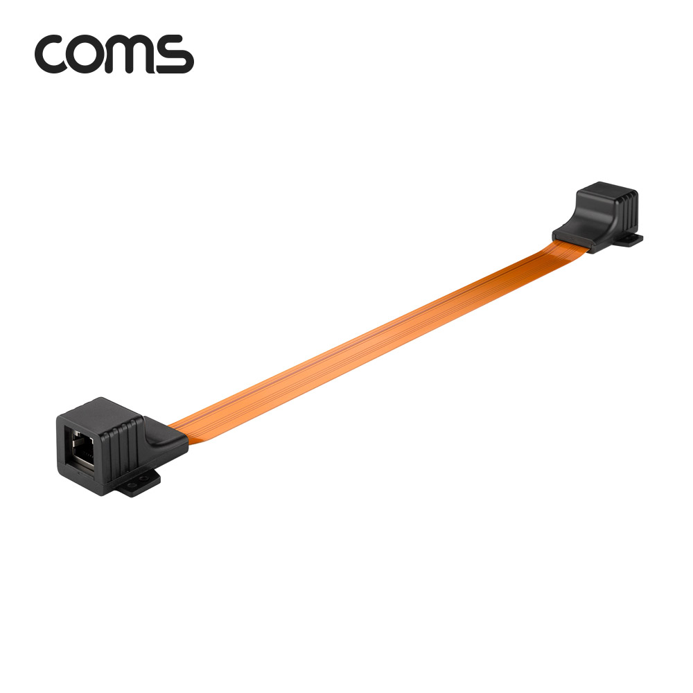 Coms 창문설치용 RJ45 랜 연장 케이블 30cm / F to F / 문틈, 창문 설치 / 플랫(평면) 케이블