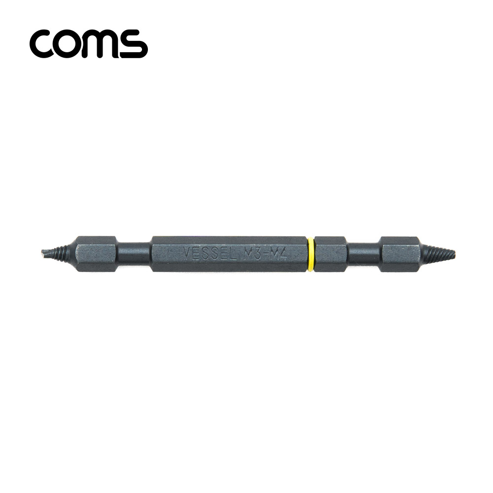 Coms 베셀 반대탭 비트(NEJ-1) / M3~M4 / 전동드라이버용 / 반대나사탭
