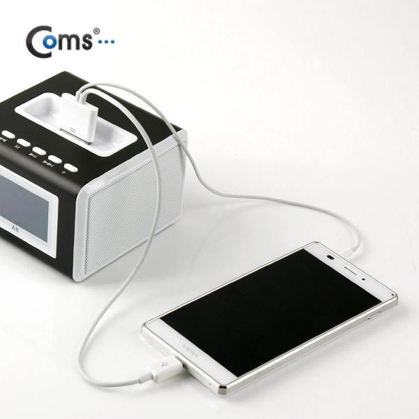 Coms 스테레오 케이블(4극) 30핀(F) to ST 4극(M)/5핀(M), 50cm/Stereo