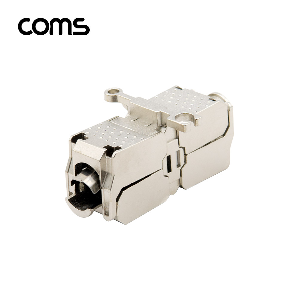 Coms Cat.6A 케이블 연장 제작 커넥터 / 커넥션 박스 / 키스톤 잭 / 커플러 / Shield
