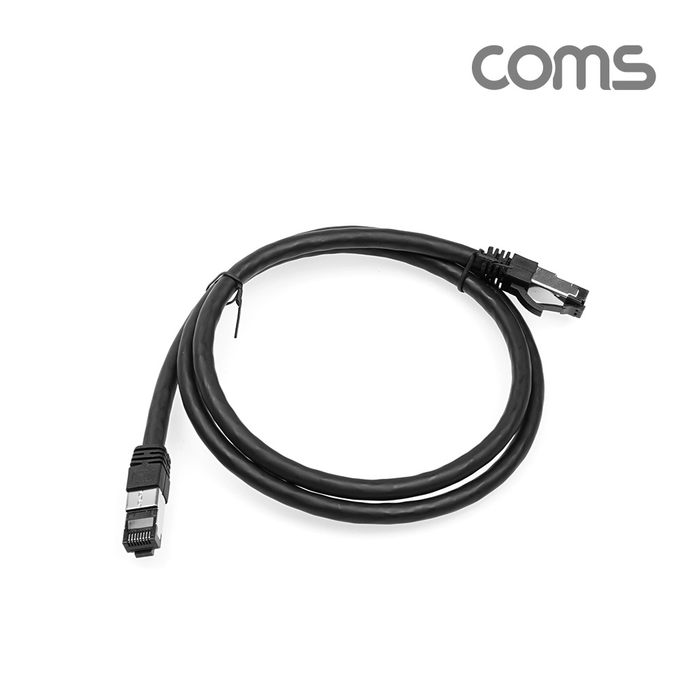 Coms S-FTP 랜케이블(Direct/Cat 8) 1M / 기가비트 / LAN / 40Gbps / 24AWG/ 다이렉트 랜선 / LSZH