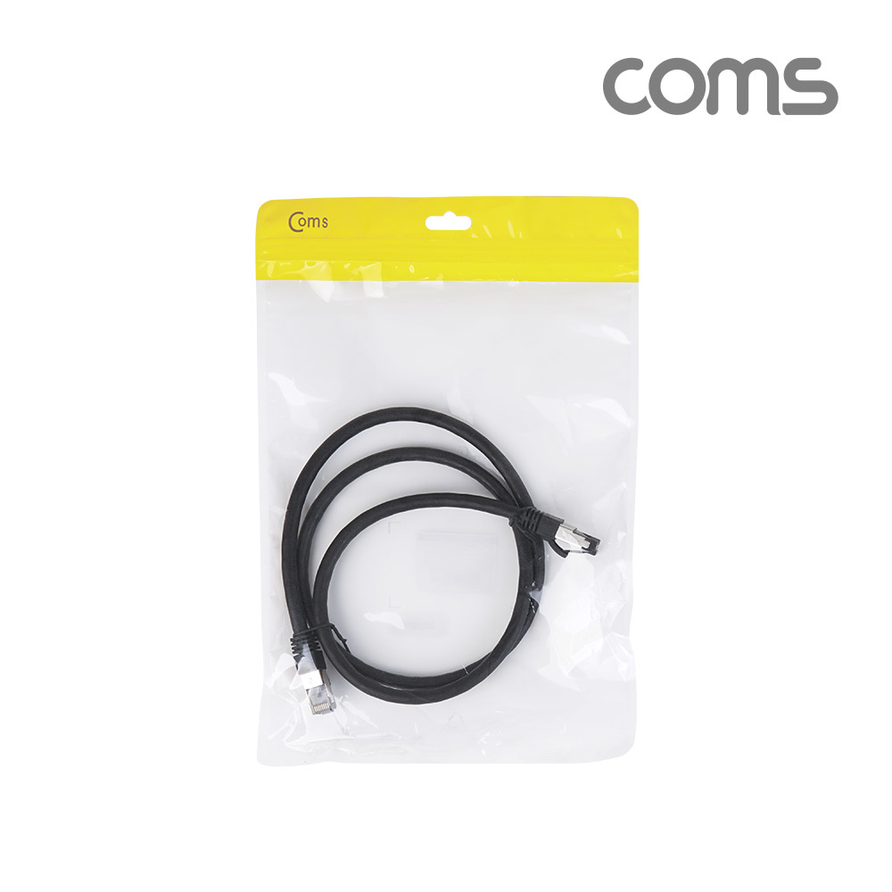 Coms S-FTP 랜케이블(Direct/Cat 8) 1M / 기가비트 / LAN / 40Gbps / 24AWG/ 다이렉트 랜선 / LSZH