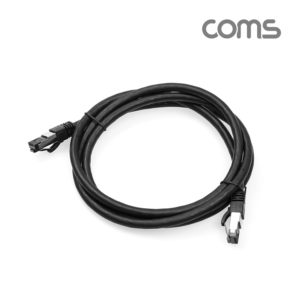 Coms S-FTP 랜케이블(Direct/Cat 8) 1.5M / 기가비트 / LAN / 40Gbps / 24AWG/ 다이렉트 랜선 / LSZH
