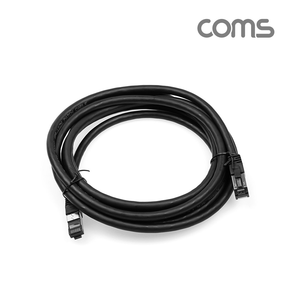 Coms S-FTP 랜케이블(Direct/Cat 8) 3M / 기가비트 / LAN / 40Gbps / 24AWG/ 다이렉트 랜선 / LSZH