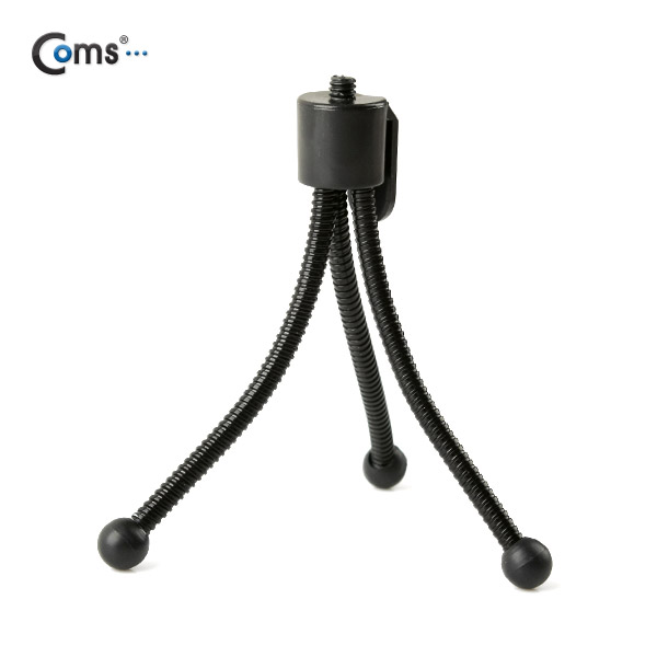 Coms 휴대용 삼각대(Flexible),Mini Tripod/미러리스,스마트폰,Black