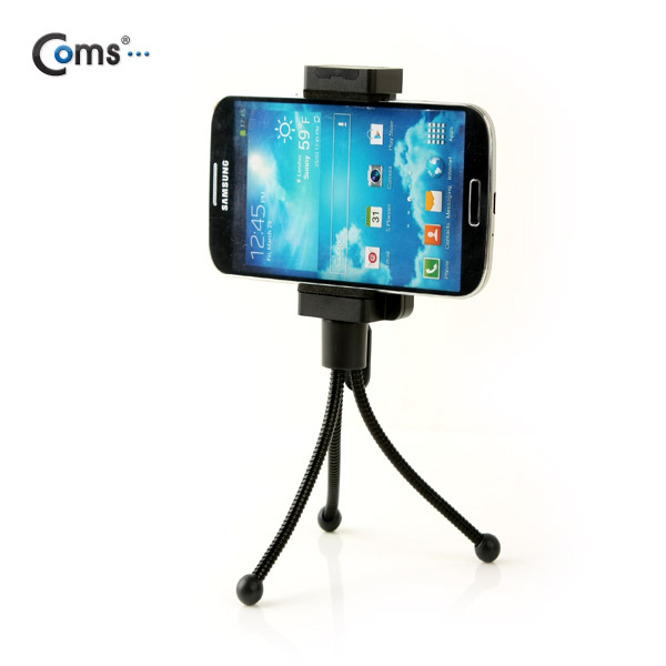 Coms 휴대용 삼각대(Flexible),Mini Tripod/미러리스,스마트폰,Black