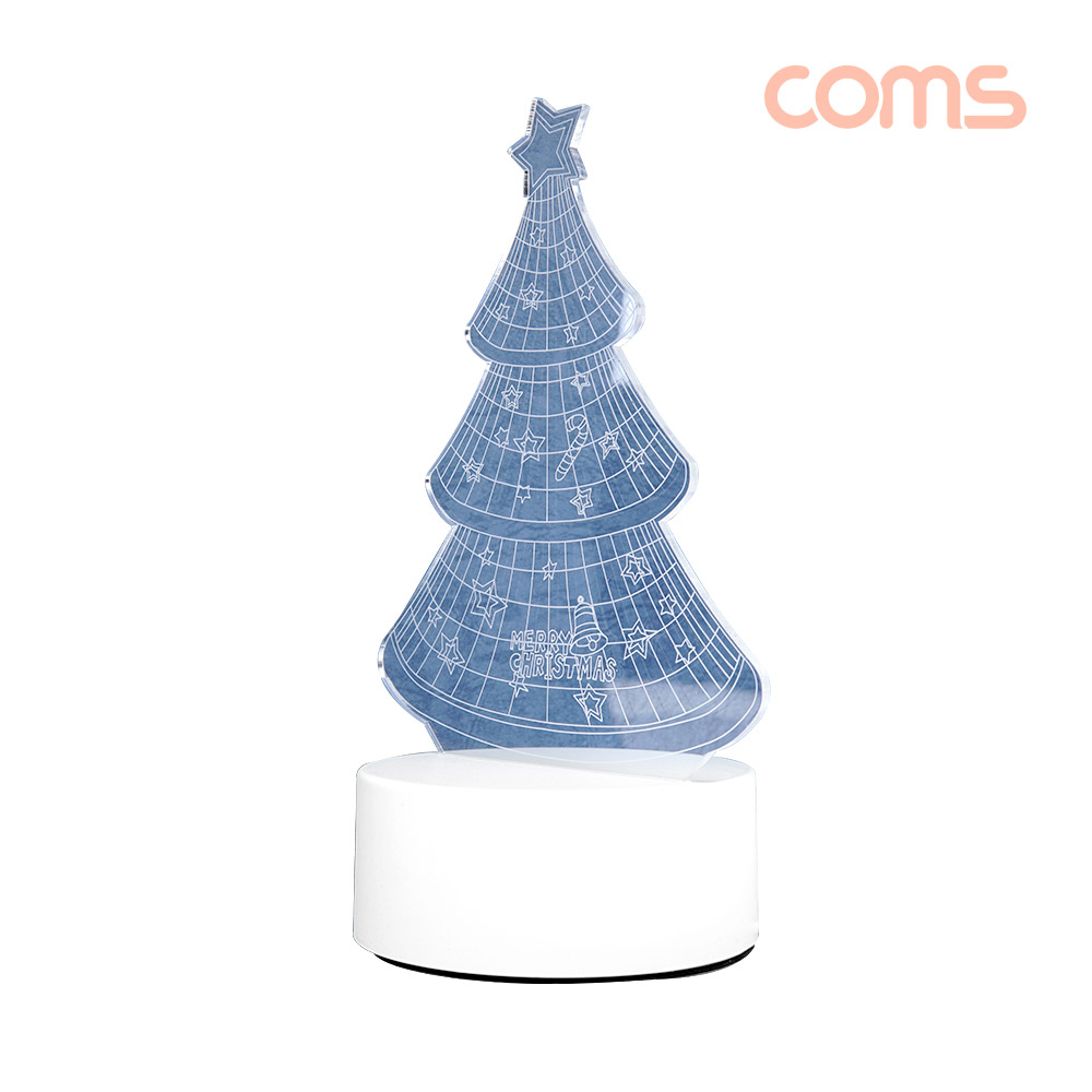 Coms 아크릴 LED 무드등 / 크리스마스 트리 램프(랜턴) / 취침등 수유등 / USB / 감성 인테리어 / 컬러 조명(색조명)
