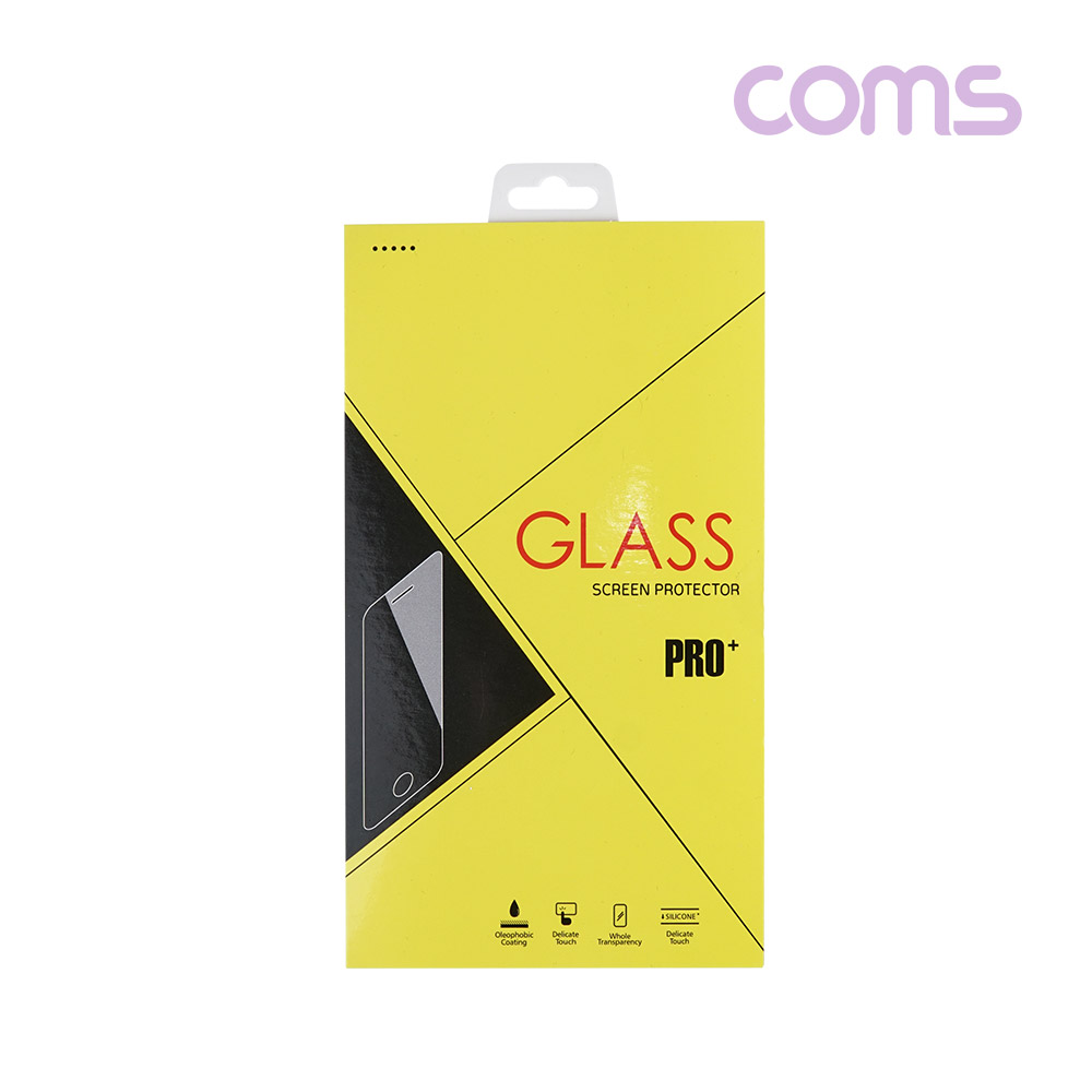 Coms 스마트폰 액정 보호 필름, iOS Phone 12, 12 프로(Pro) / 블랙