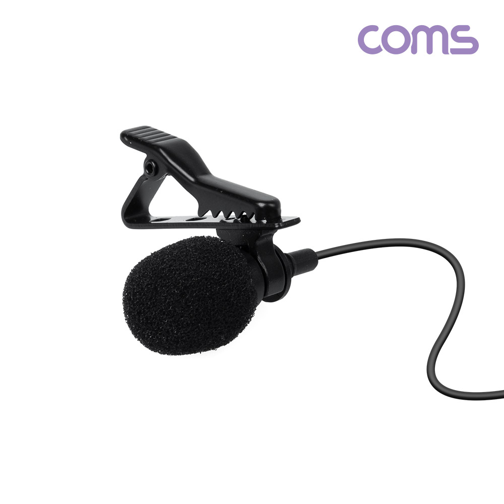 Coms 고감도 소형 마이크 / 핀마이크 / 3.5mm 커넥터 / 스마트폰, 카메라, 캠코더용