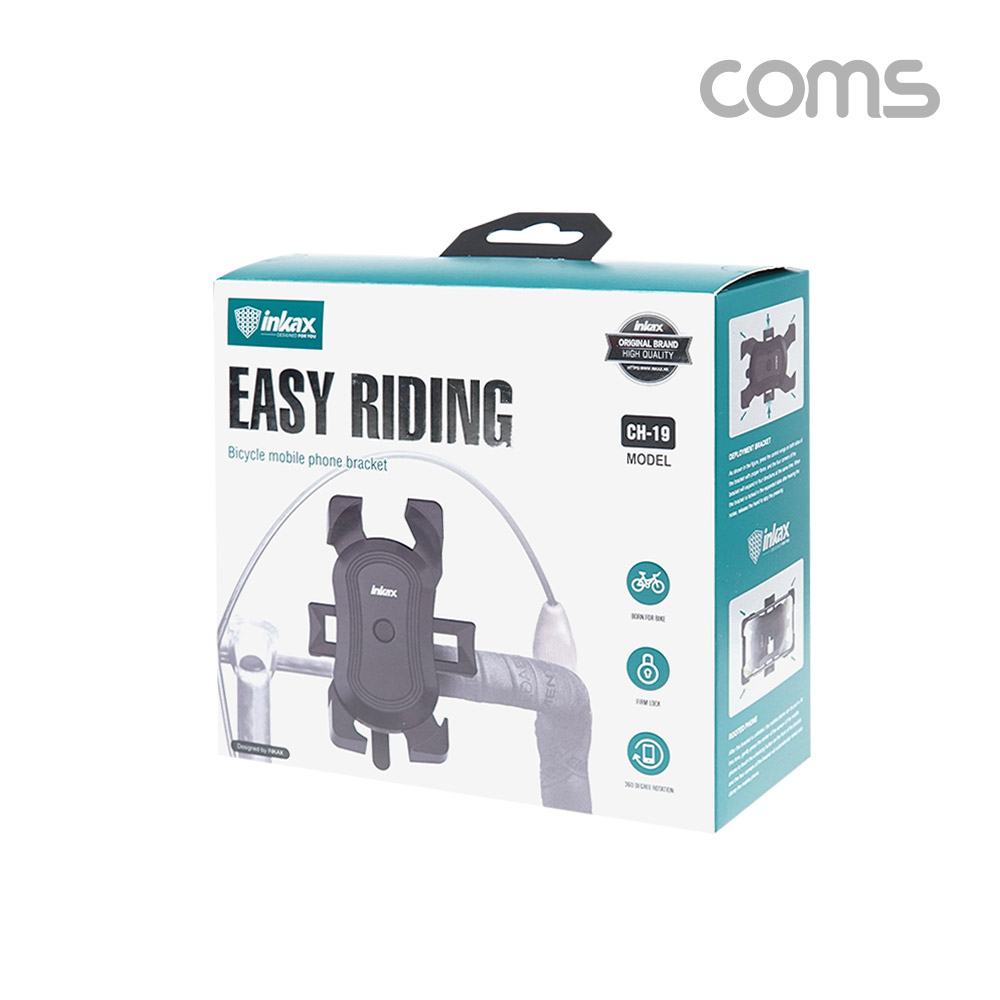 Coms 자전거 스마트폰 거치대, 360도 회전, 레저, 휴대폰