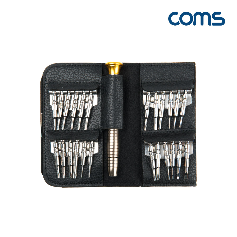 Coms 공구 드라이버세트 / 정밀 드라이버 / 24 IN 1 / 휴대용 포켓