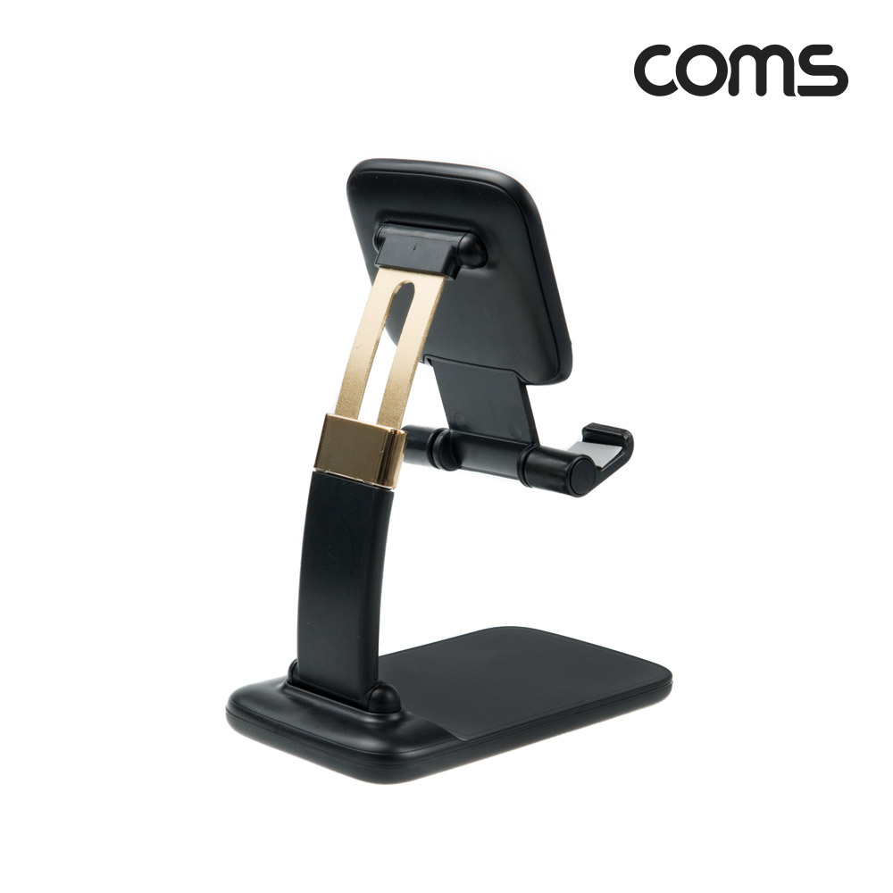 Coms 접이식 스마트폰 거치대 / 스탠드 / 탁상용 / Black