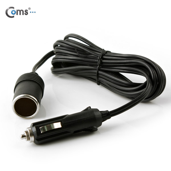Coms 차량용 시가 전원 연장 케이블, 길이 3M/ 시가잭(시거잭)