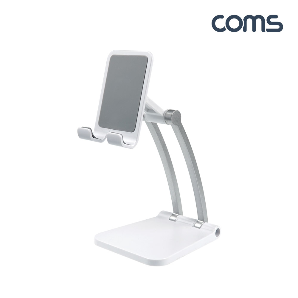 Coms 접이식 스마트폰 거치대 / 태블릿 거치 / 스탠드 / 탁상용 / 3단 각도조절